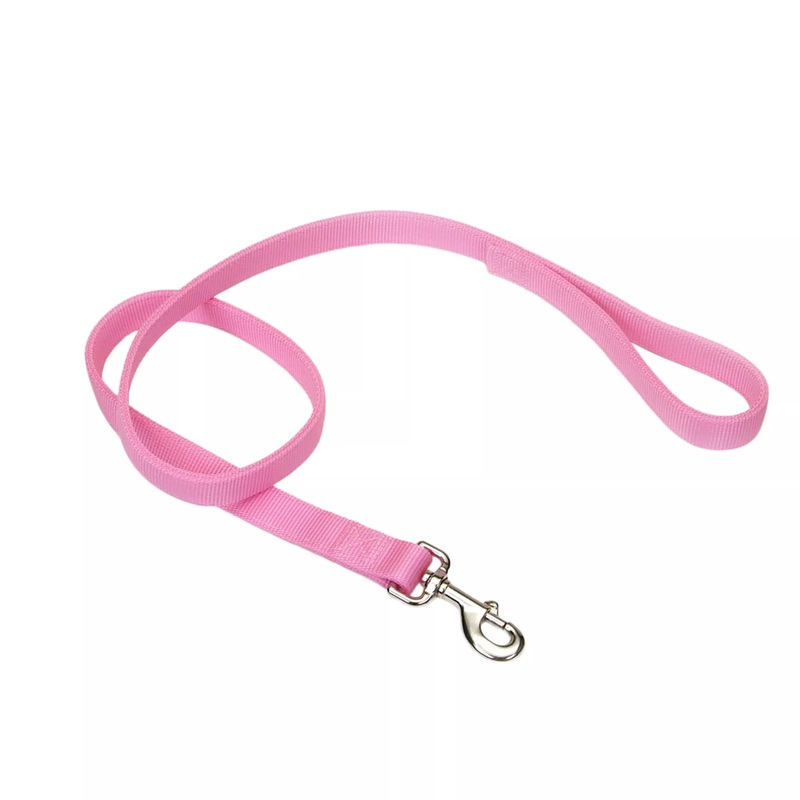 Coastal Double Ply 4ft Long 1in Dog Leash Bright Pink