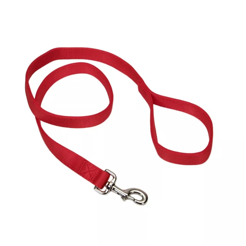 Coastal Double Ply 4ft Long 1in Dog Leash Red