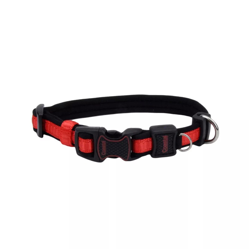 Coastal Inspire 1in Wide 14-20in Dog Collar Red