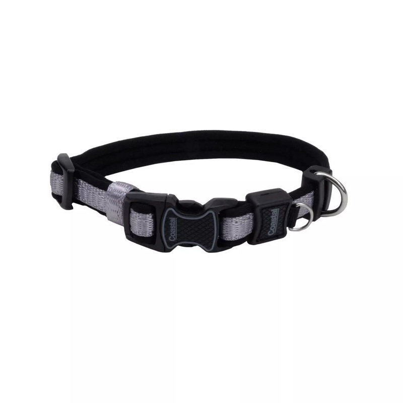 Coastal Inspire 5/8in Wide 10-14in Dog Collar Grey