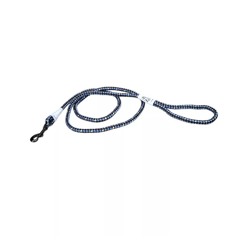 Coastal K9 Explorer 6ft Long 1/2in Reflective Braided Rope Snap Dog Leash Sapphire