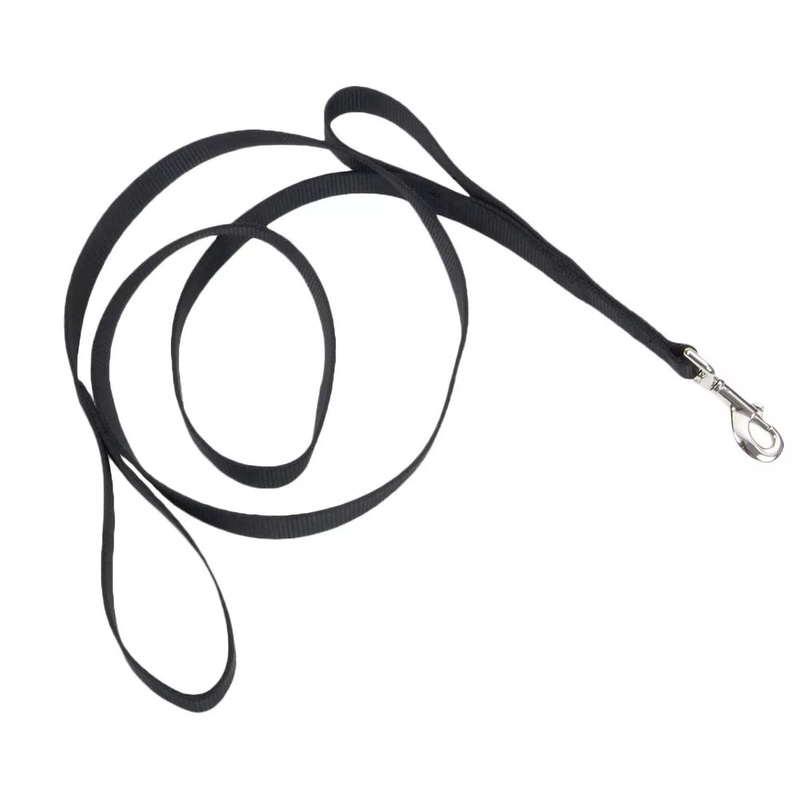 Coastal Loops 2 6ft Long 1in Double Handle Dog Leash Black