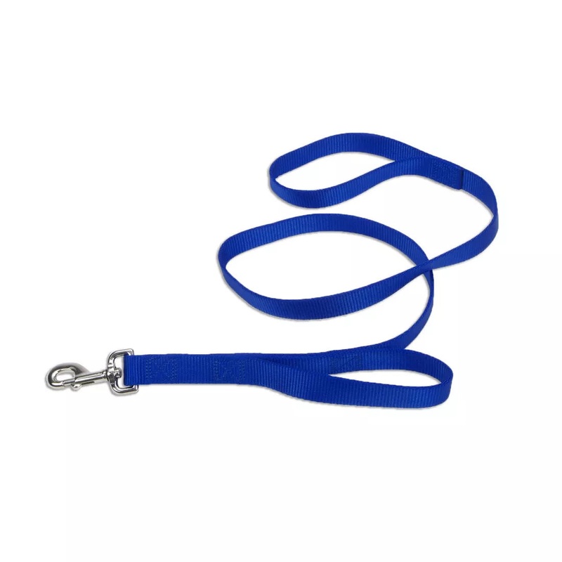 Coastal Loops 2 6ft Long 1in Double Handle Dog Leash Blue