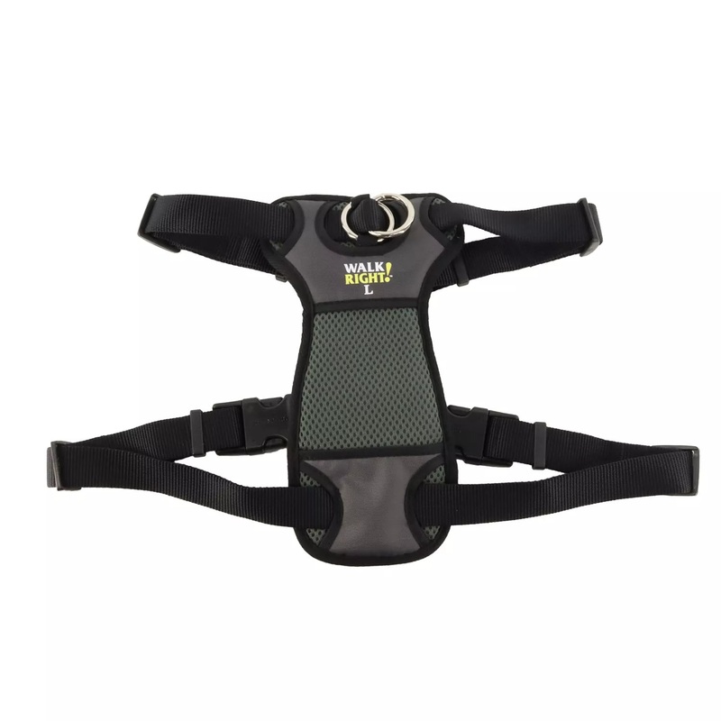 Coastal Walk Right! Front-Connect eXtra Large 27-43in No-Pull Padded Dog Harness Black