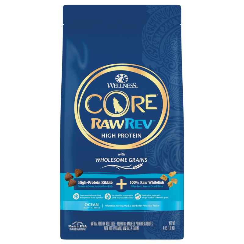 Wellness CORE RawRev Wholesome Grains Ocean Recipe 4lb Bag
