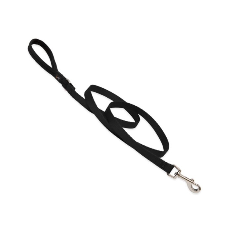 Lupine Pet Dog 6 Ft Long 3/4 In Leash Basics Black