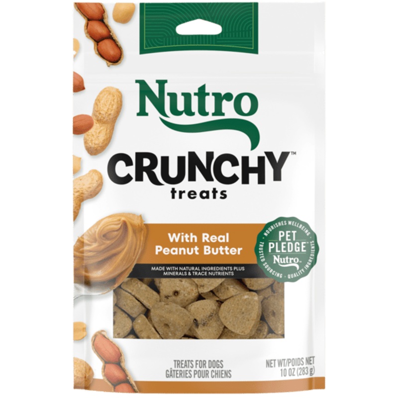 Nutro Crunchy Treats for Dogs 10oz bag Peanut Butter