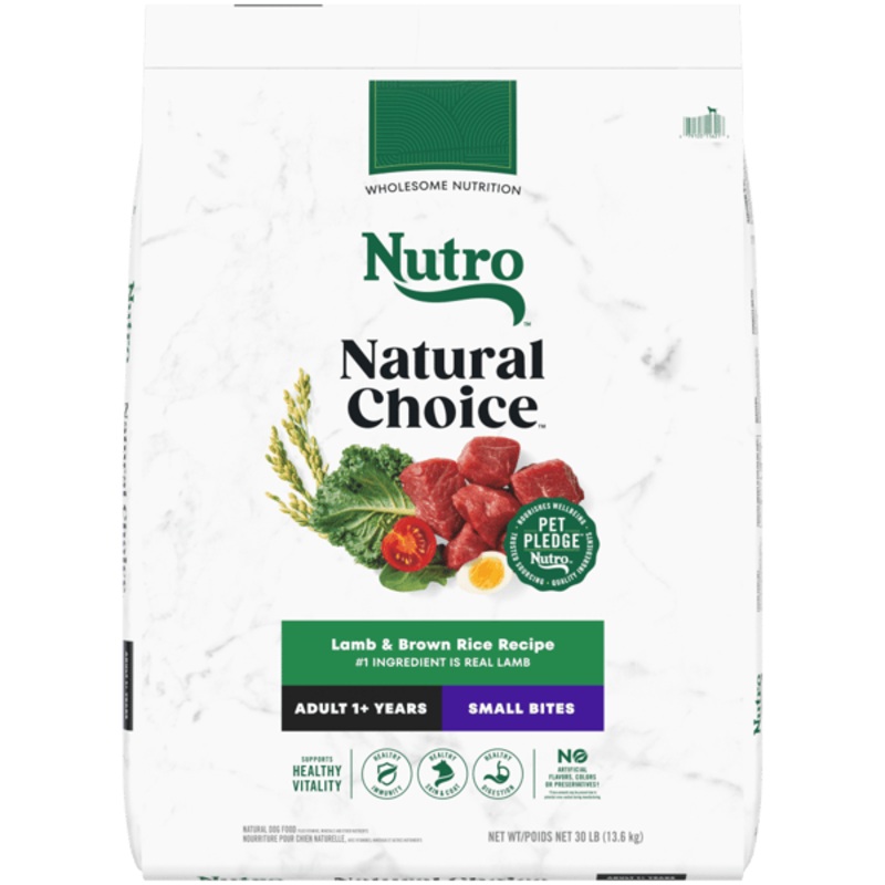 Nutro Natural Choice Dry Dog Food Adult Small Bites Lamb & Brown Rice Recipe 12lb bag