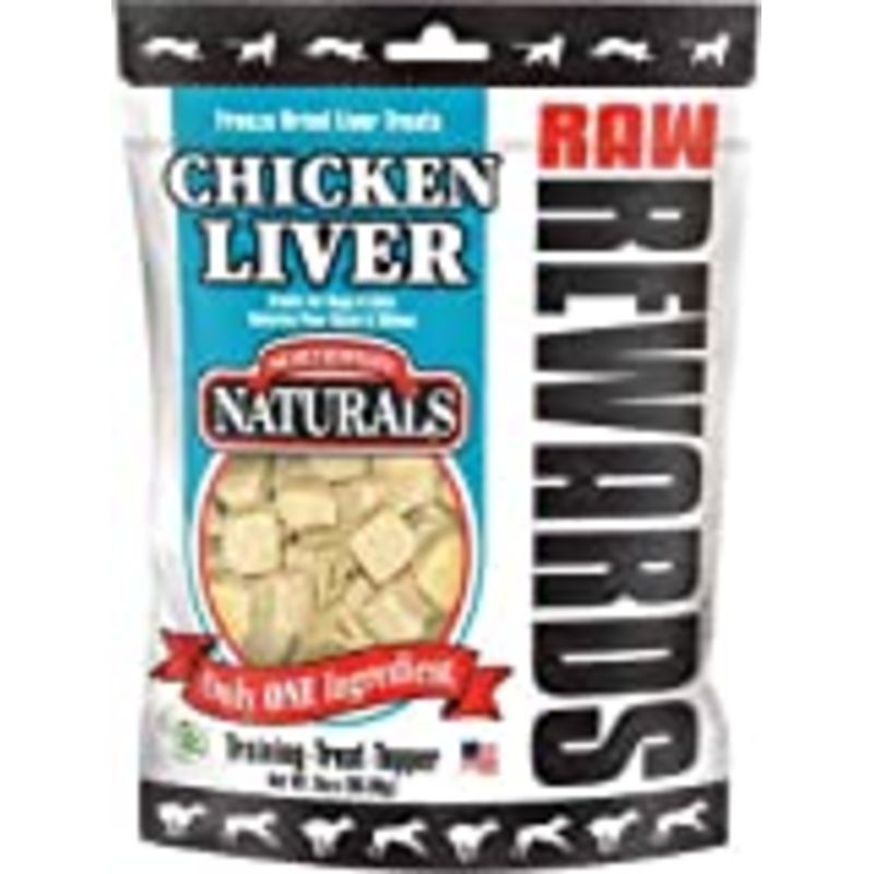 NW Naturals Raw Rewards Chicken Liver Freeze Dried Dog Treats, 3 Oz