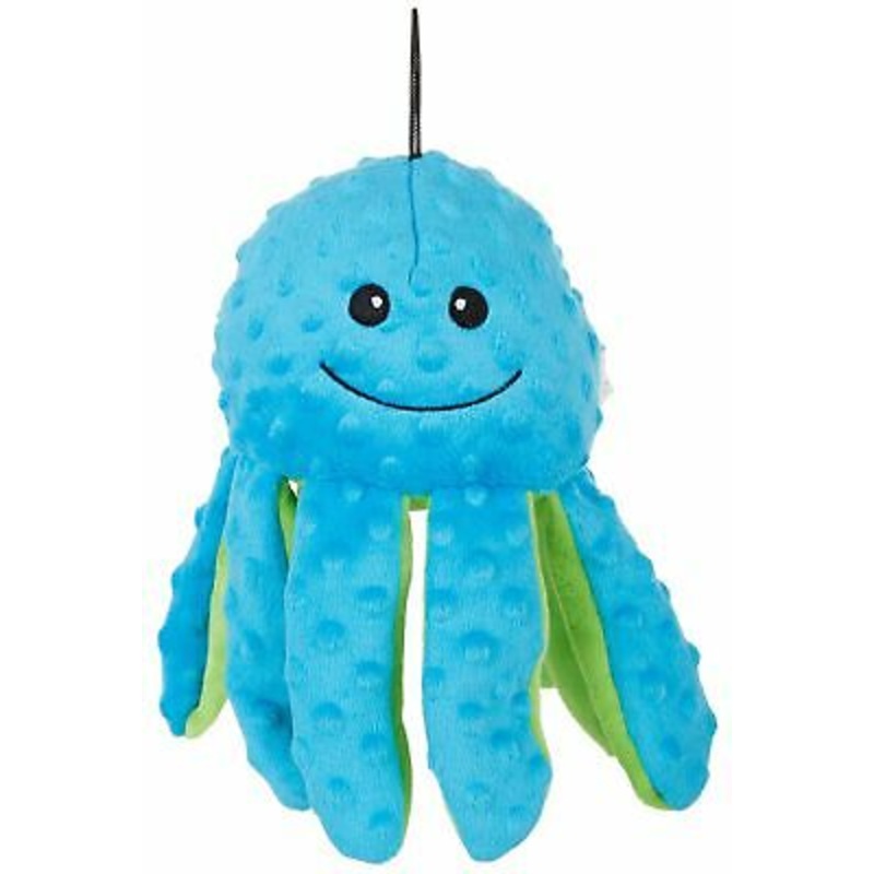 Petlou Dotty Friends Octopus Dog Toy 10   Blue