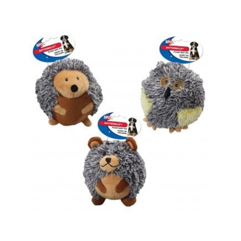 Spot Ethical Pet Dog Toy Butterballs Forest 4In Assorted