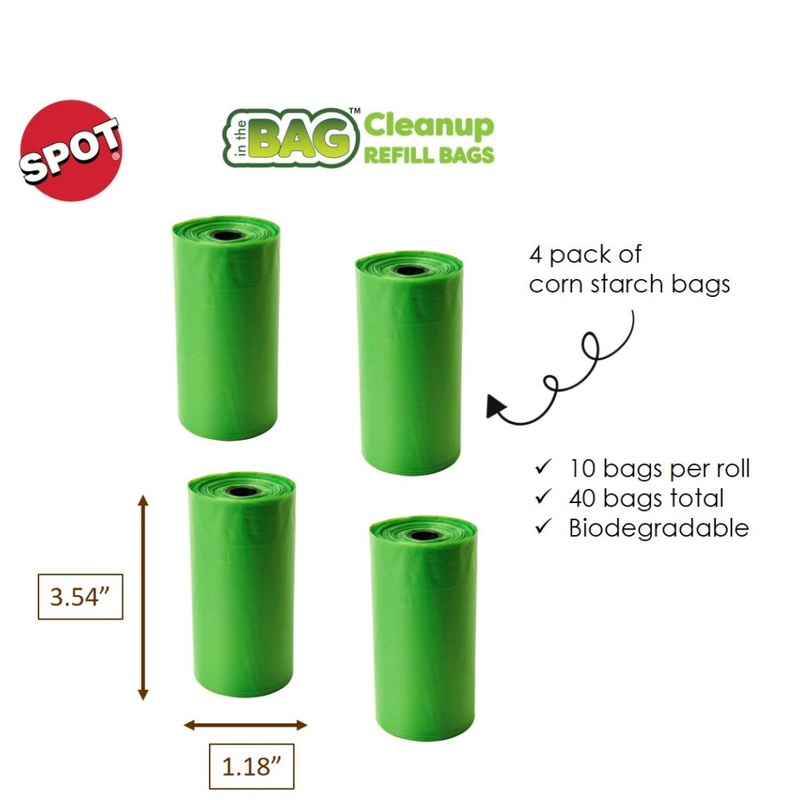 Spot Ethical Pet In The Bag Clean-Up Corn Starch Waste Bag 4Pk Refill