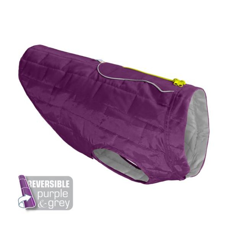 KURGO LOFT DOG JACKET XS VIOLET CHARCOAL QUILTED INSULATED RIPSTOP NEW NWT