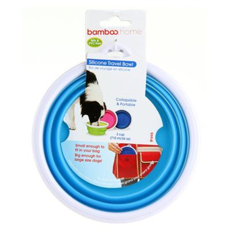 Bamboo 8Oz Silicone Travel Bowl