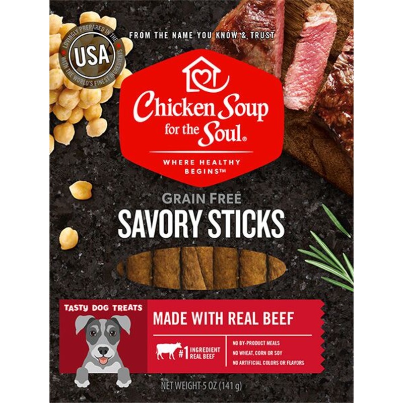 Chicken Soup 5 oz Savory Sticks Beef Pet Food