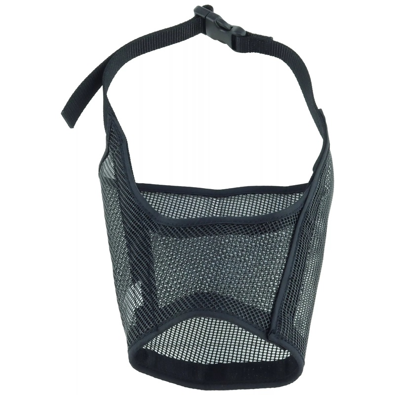 Coastal Best Fit Adjustable Mesh Dog Muzzle Black #1 3in