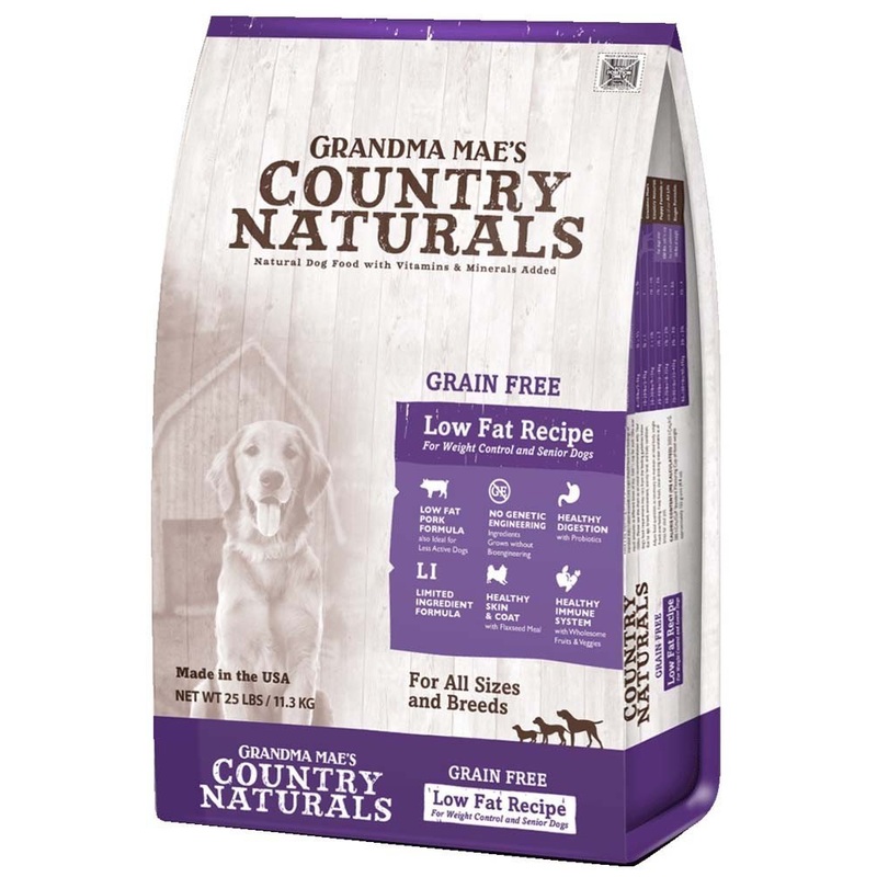 Grandma Mae's Country Naturals Grain-Free Low Fat Recipe Dry Dog Food, 14 Oz