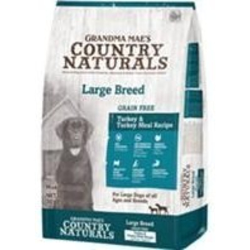 Grandma Maes Country 46000706 Naturals Large Breed Limited Ingredient Grain Free Turkey Dog Food - 30 lbs