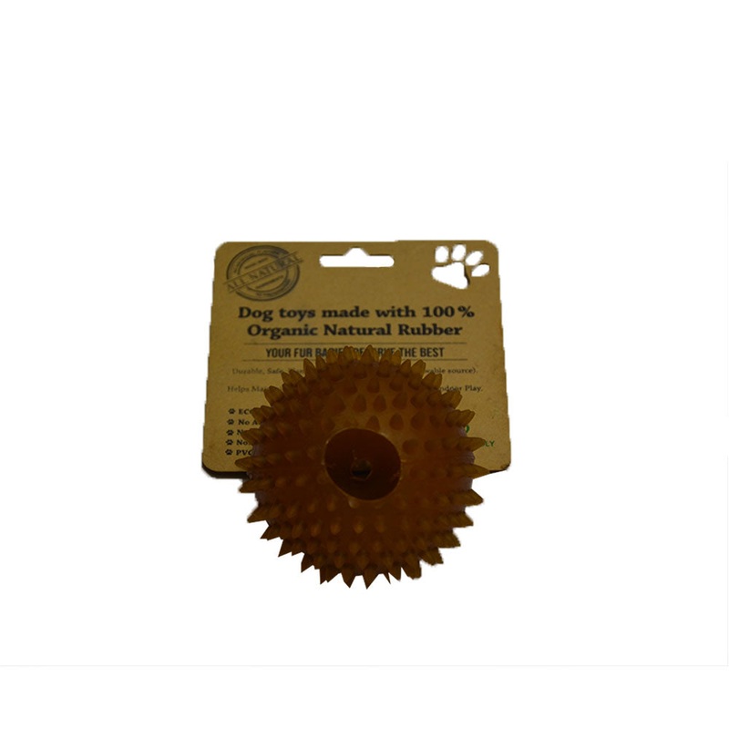 IndiPets Star Ball with Hole Dog Toy  Medium