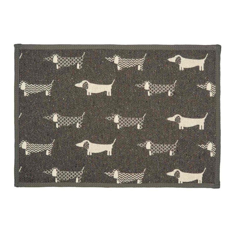 Loving Pets Fashion Pet Food & Water Mat Multi Pup