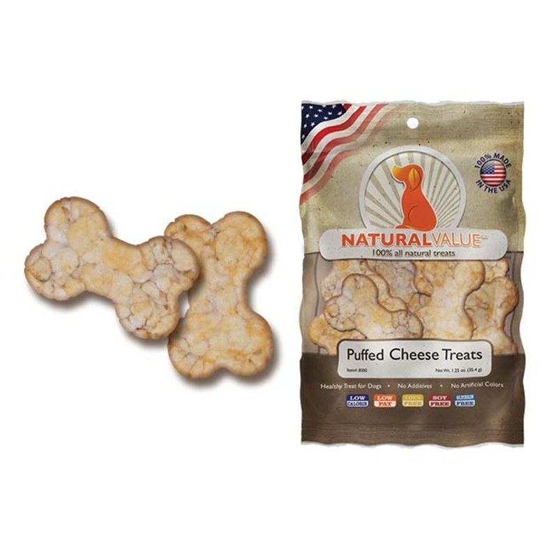 Loving Pets Natural Value Puffed Cheese Treats for Dogs 1.25oz