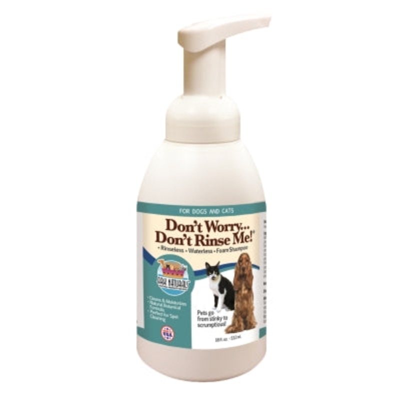 Ark naturals don t worry don t rinse me waterless dog & cat shampoo  18-oz bottle