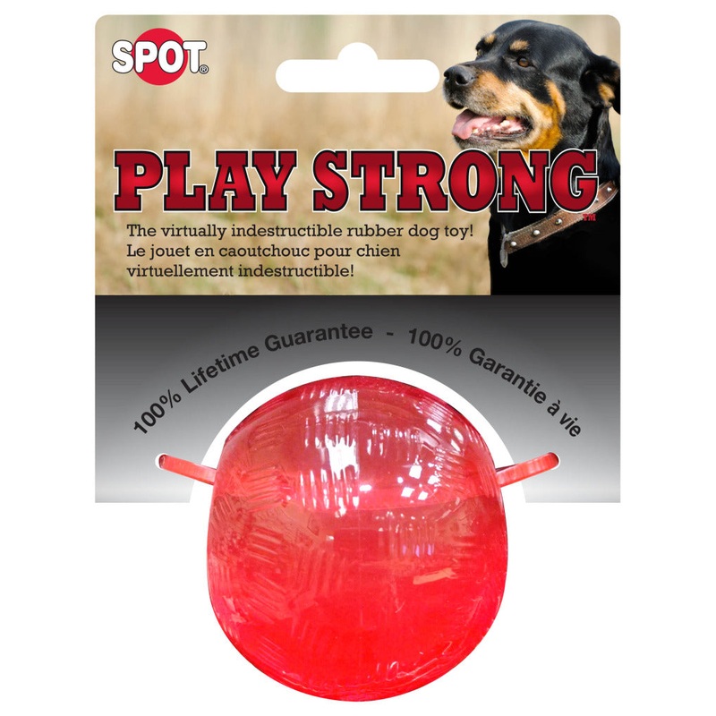 Spot Ethical Pet Dog Toy Play Strong Rubber Ball 2.5In
