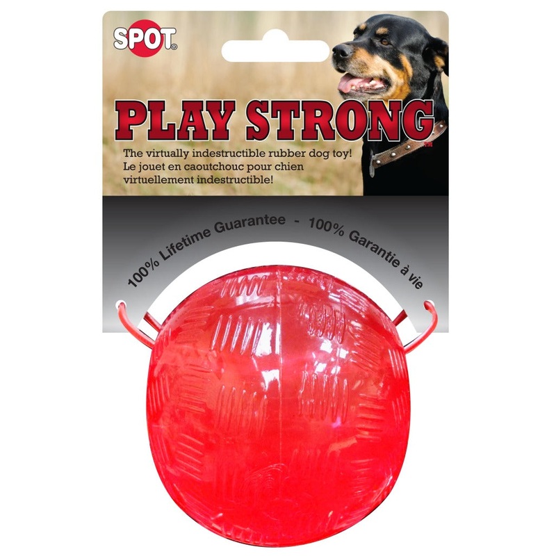 Spot Ethical Pet Dog Toy Play Strong Rubber Ball 3.25In