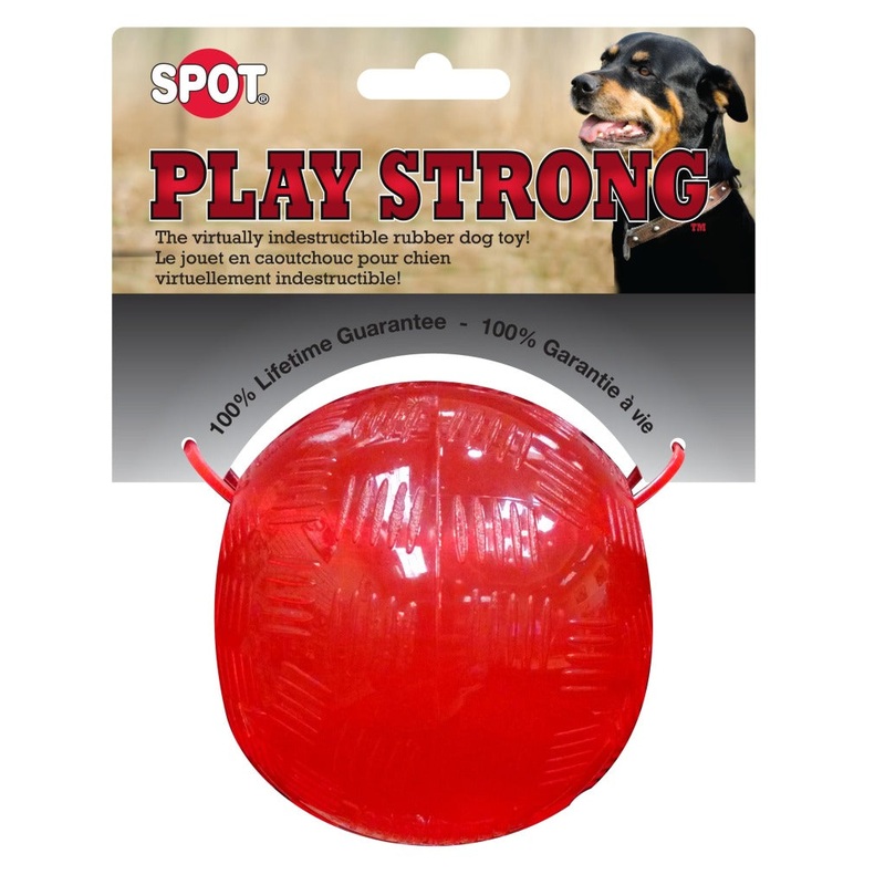 Spot Ethical Pet Dog Toy Play Strong Rubber Ball 3.75In