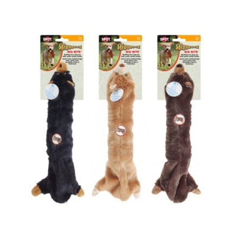 Spot Ethical Pet Dog Toy Skinneeez Big Bite Bear 18In Assorted