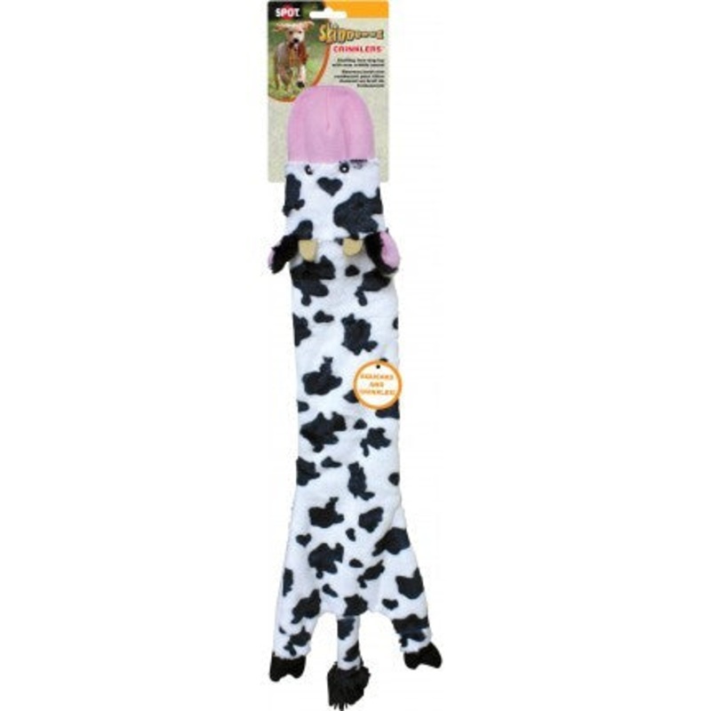 Spot Ethical Pet Dog Toy Skinneeez Crinkler Cow 23In