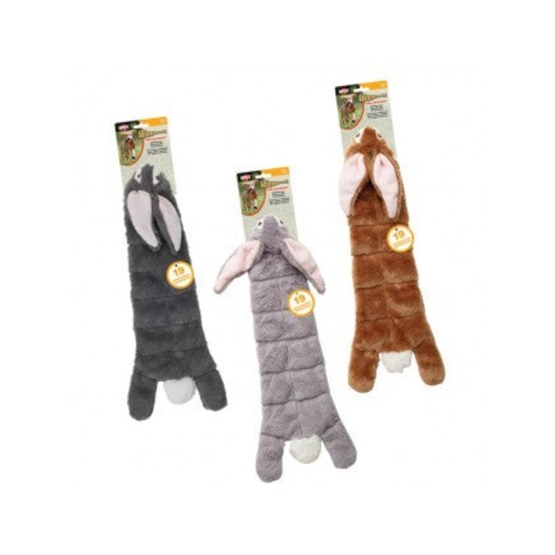 Spot Ethical Pet Dog Toy Skinneeez Squeaker Rabbit Assorted