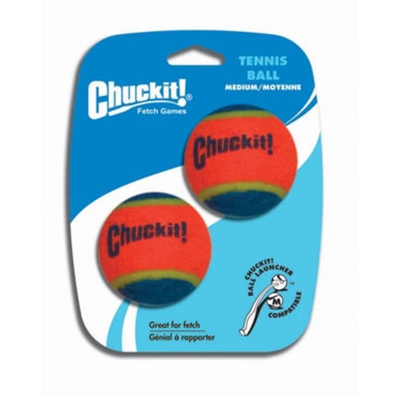 Chuckit! Tennis Ball Dog Toy  Medium  2 Count