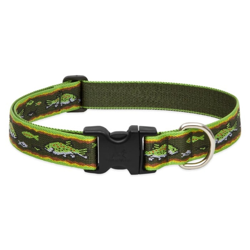 Lupine Pet Dog 1 In Wide 12-20 In Adjustable Collar Original Designs Brook Trout