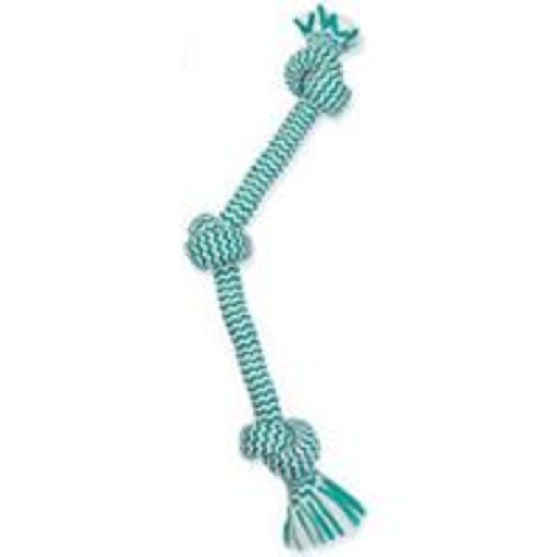 Mammoth Flossy Chews Extra Fresh 3 Knot Tug Dog Toy  Medium  20