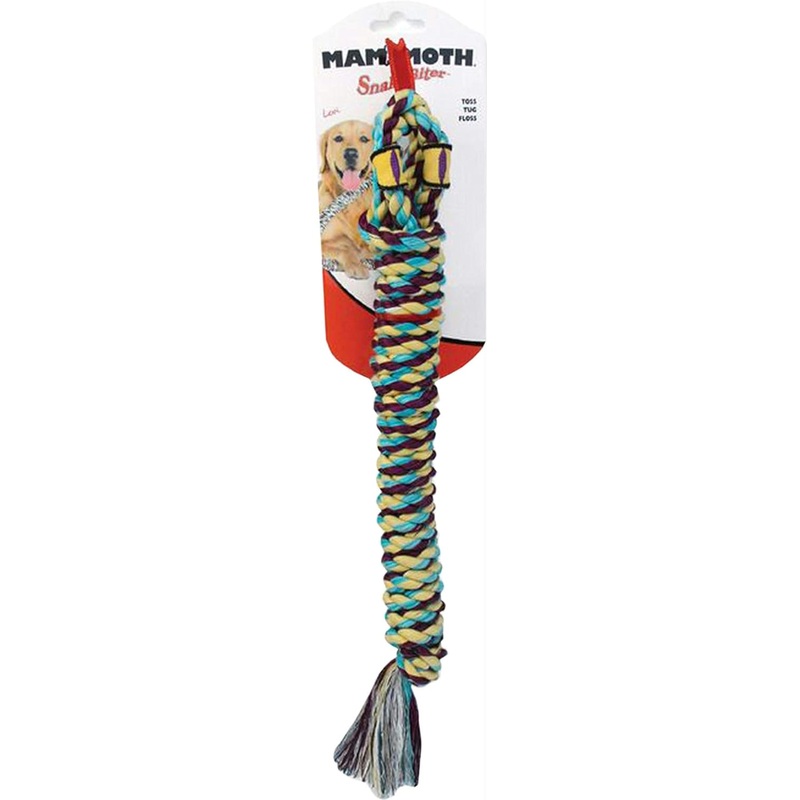 Mammoth Pet SnakeBiter Shorty Rope Dog Toy 18"