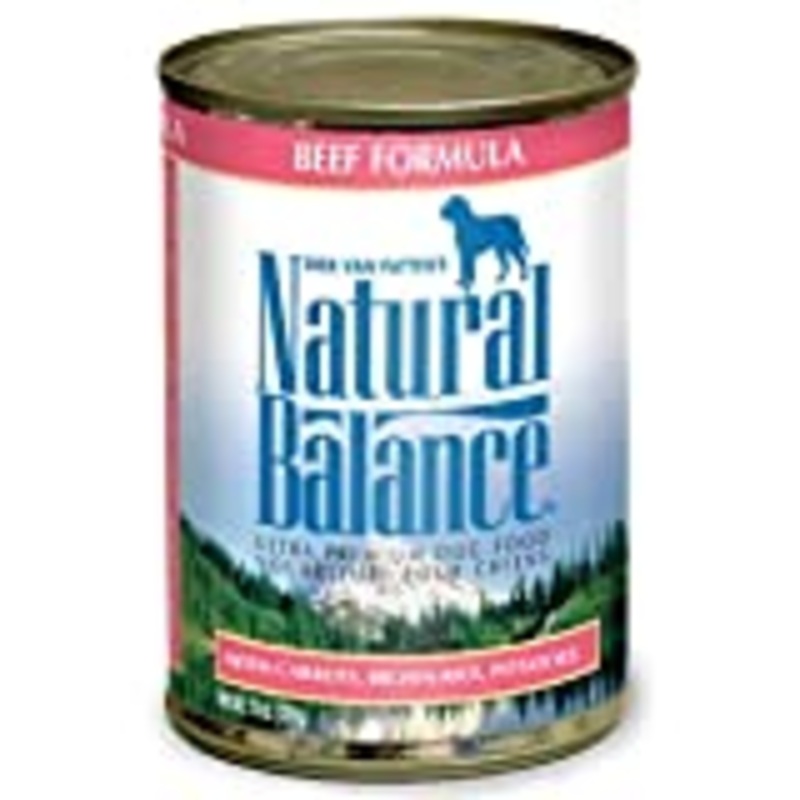 Natural Balance Ultra Premium Canned Dog Food, Beef Formula, 13-Ounce