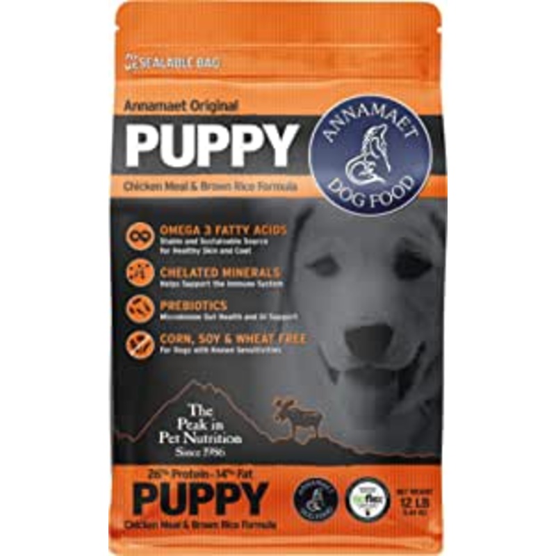 Annamaet Original Puppy Chicken Meal and Brown Rice Formula 12lb