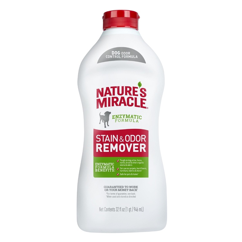 Natures Miracle P-98314 Stain & Odor Remover, Bio-Enzymatic Formula, 32-oz.