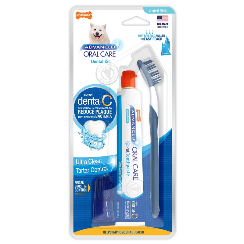 Nylabone Advanced Oral Care Dog Dental Kit Original 2.5oz
