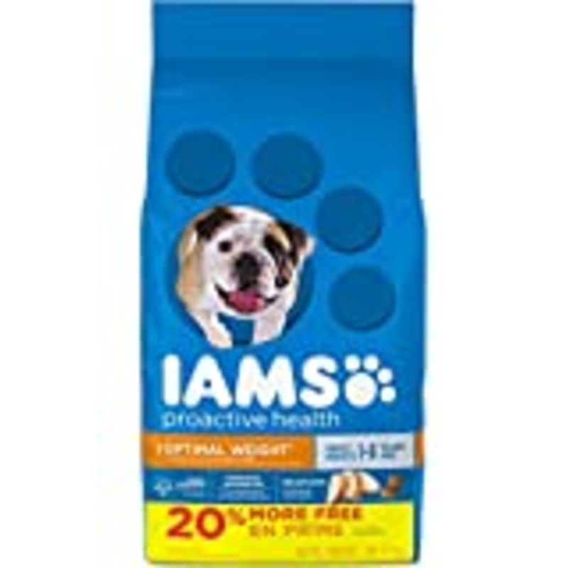 IAMS Adult Healthy Weight Control Dry Dog Food with Real Chicken  7 lb. Bag