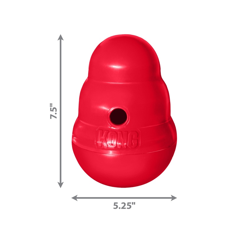 Kong Dog Toy Wobbler Red Large Treat Dispenser
