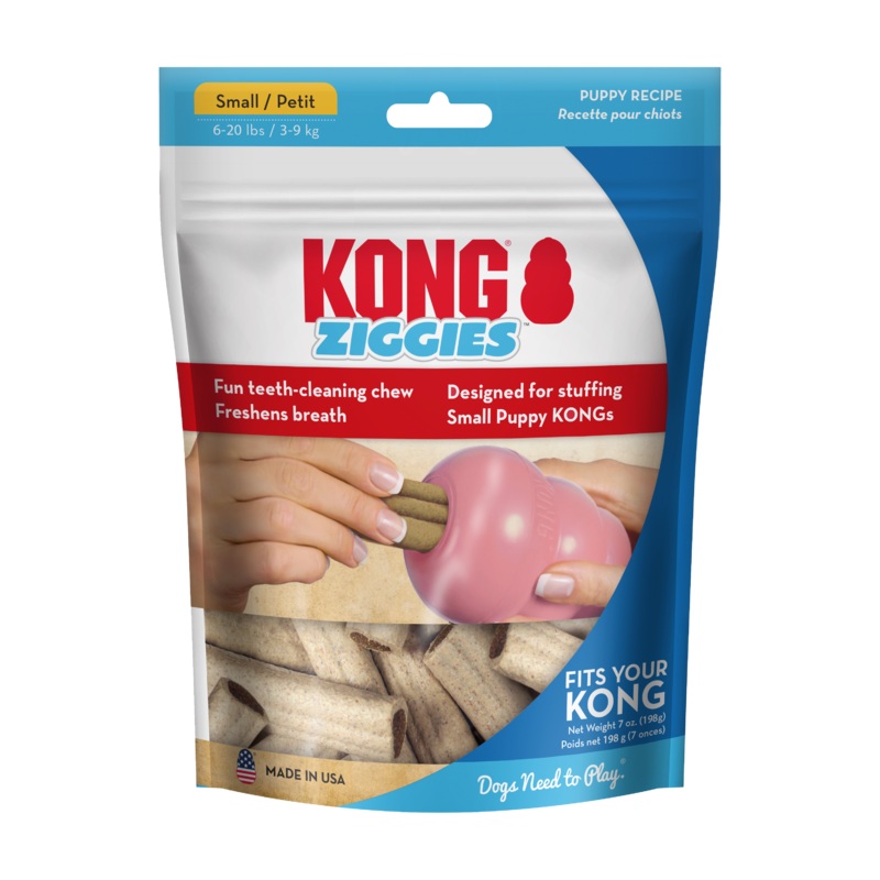 Kong Dog Treat Ziggies Puppy 8oz Large