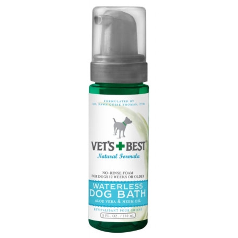 Vet s Best Waterless Dog Bath | Shampoo for Dogs | No-rinse Foaming Formula | 5 oz