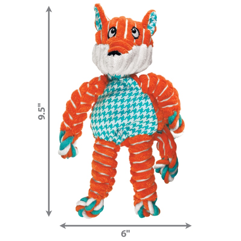 Kong Dog Toy Floppy Knots Fox Small