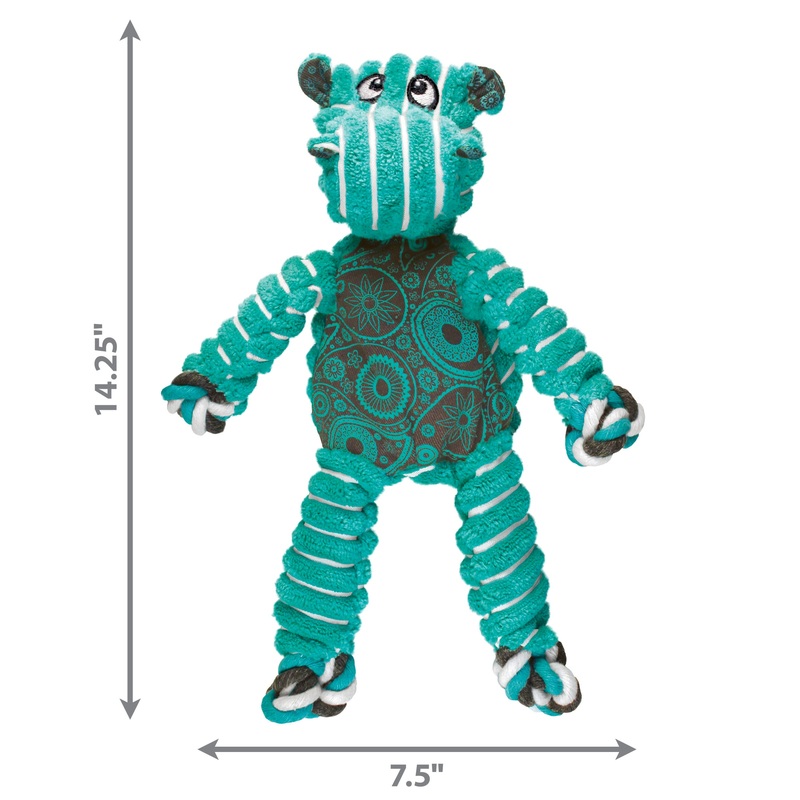 Kong Dog Toy Floppy Knots Hippo Large