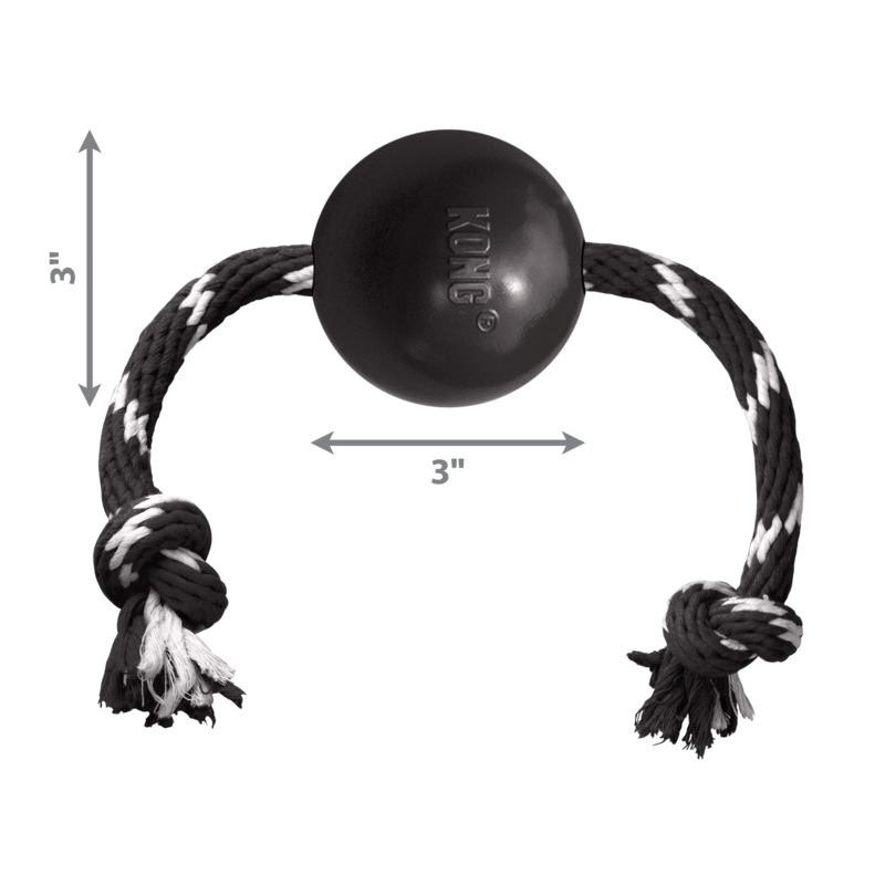 Kong Dog Toy KONG Extreme Ball with Rope Large