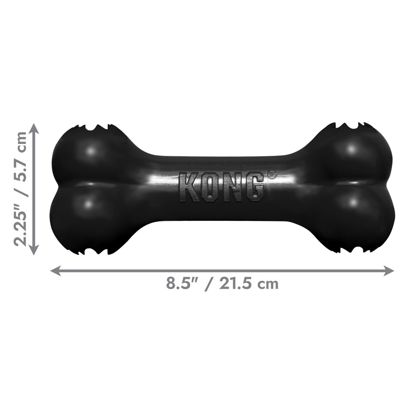 Kong Dog Toy KONG Extreme Goodie Bone Black Large