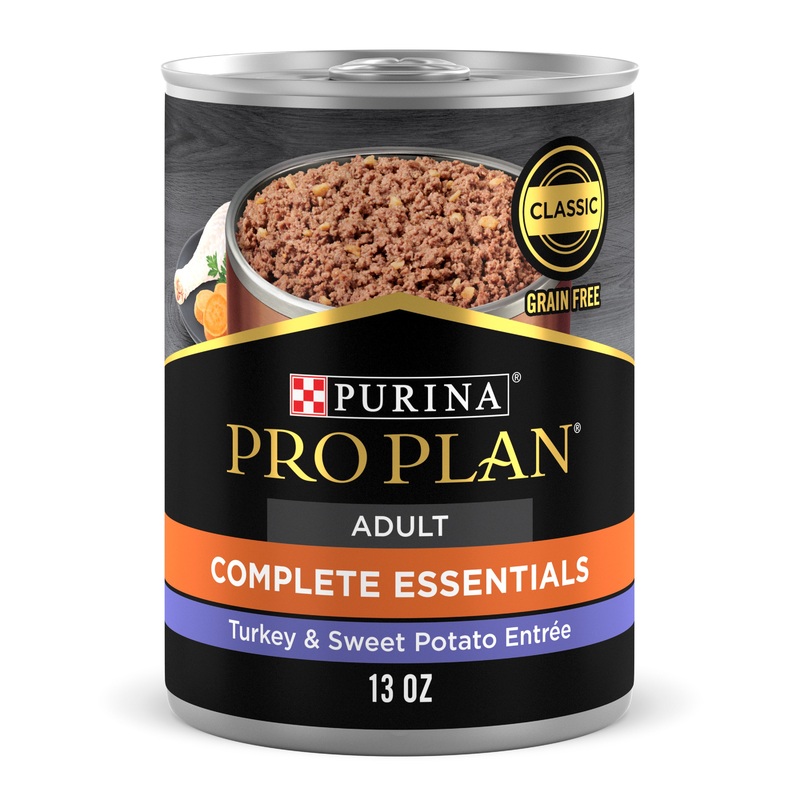 Purina Pro Plan Grain Free Dog Food Wet Pate, Turkey and Sweet Potato Entre 13oz