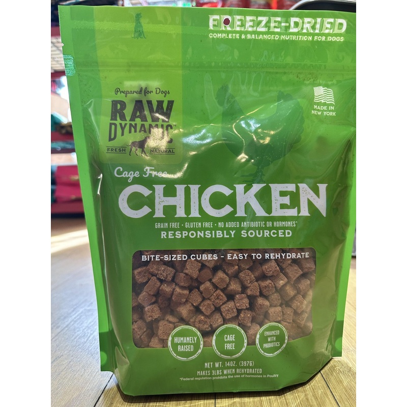 Raw Dynamic Freeze-Dried Raw Dog Food 14oz - Chicken